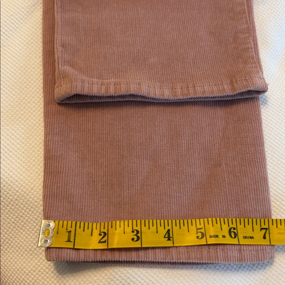 Madewell The Perfect Vintage Straight Jeans Corduroy Size 24 Sand Pink - Picture 12 of 14